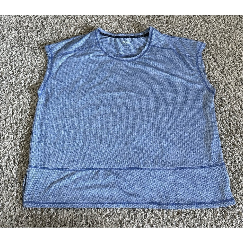 Zelos Curvy Women's Blue Short Sleeve Athletic Tee Size 1X